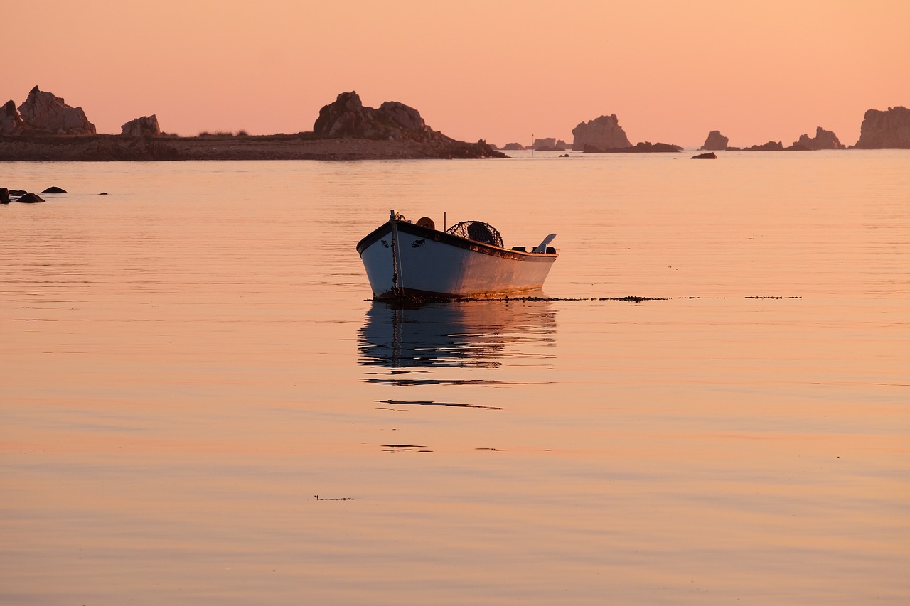 brittany boat sea free photo