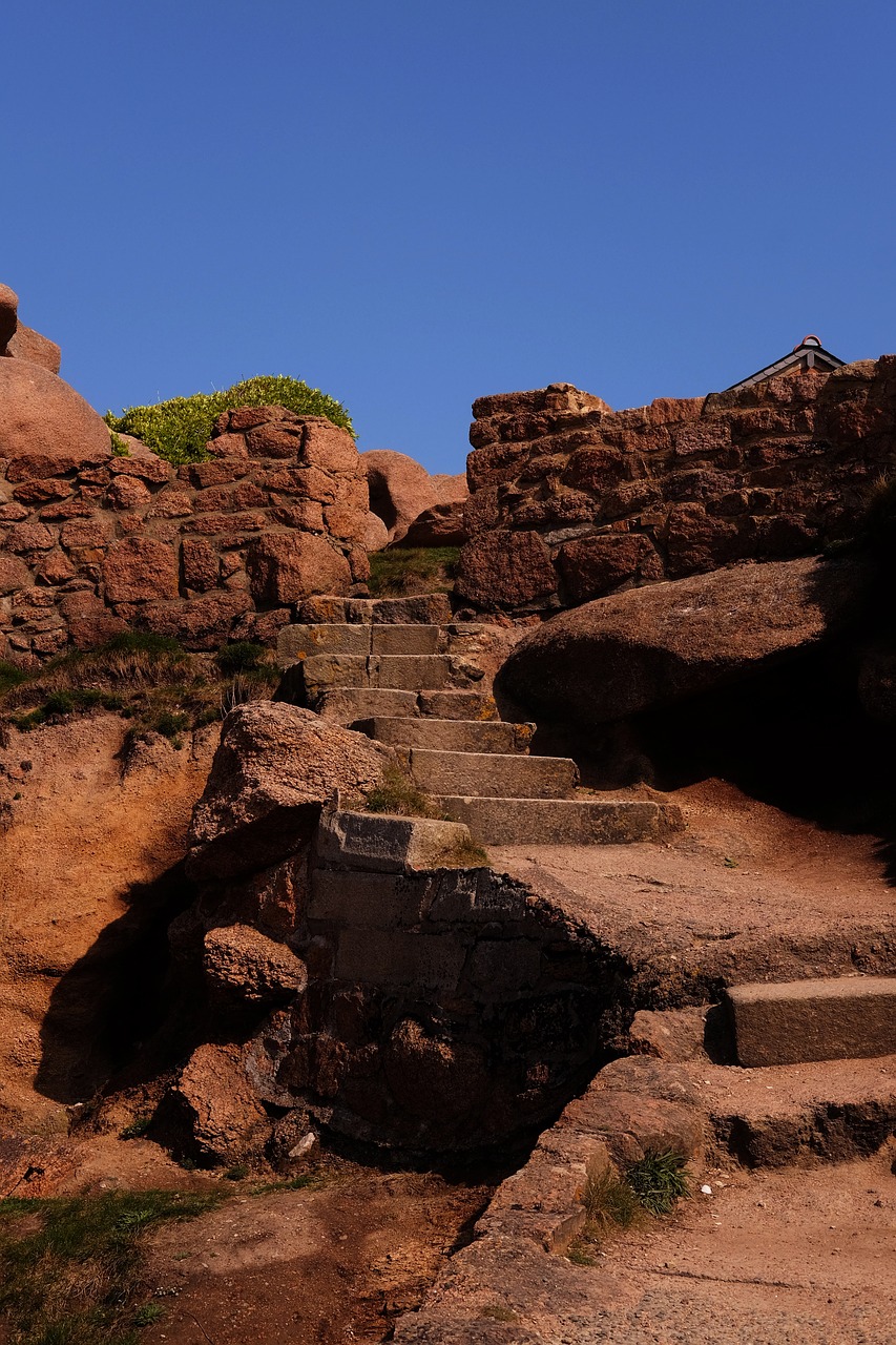 brittany staircase sky free photo