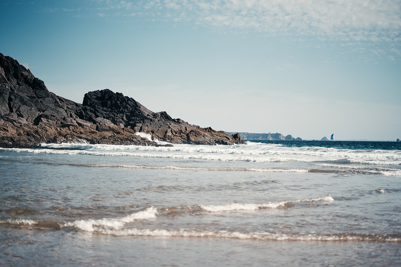 brittany sea beach free photo