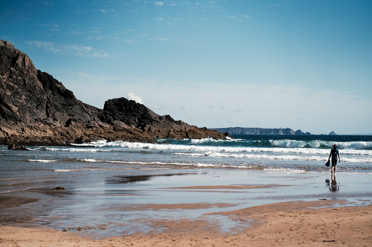 brittany sea beach free photo