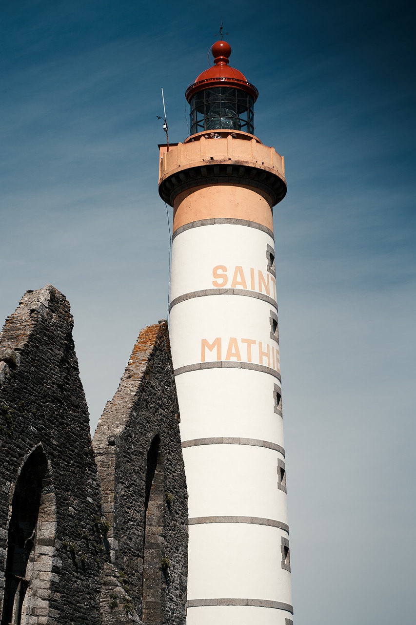 brittany lighthouse navigation free photo