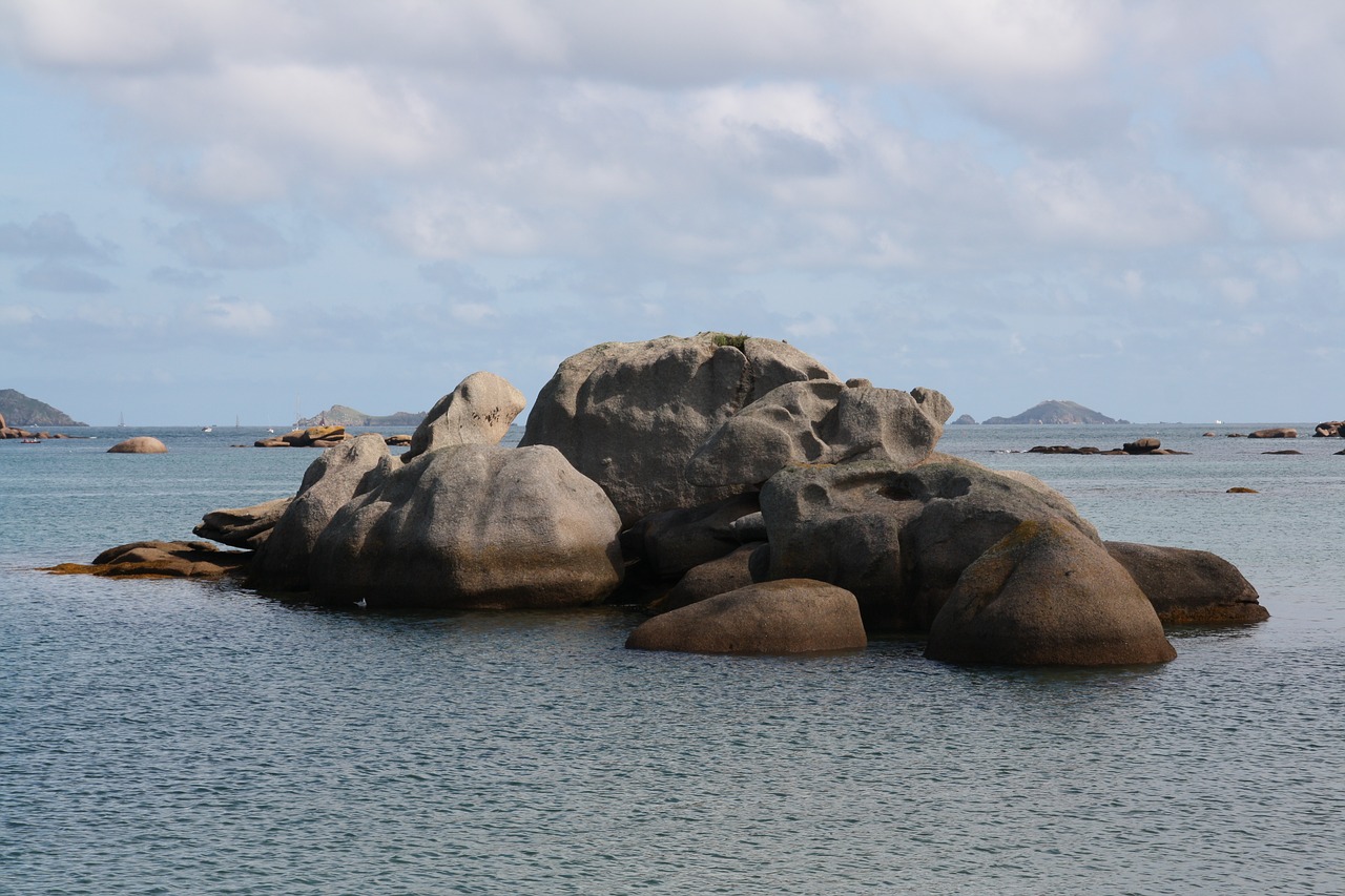 brittany  pink granite coast  side of armor free photo