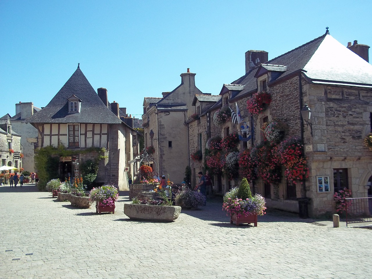 brittany story homes houses france free photo