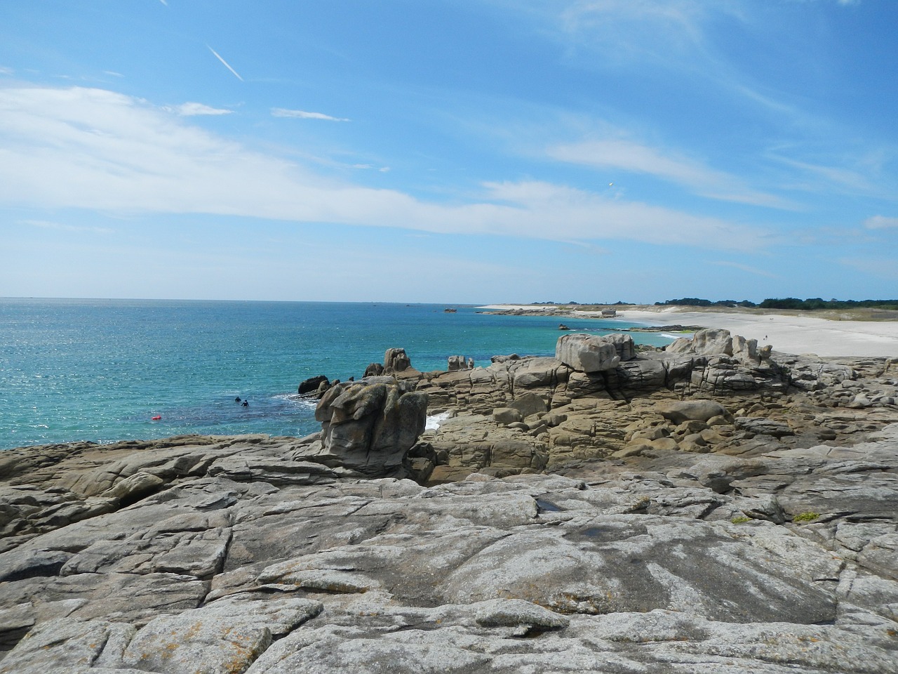 brittany rock coast free photo