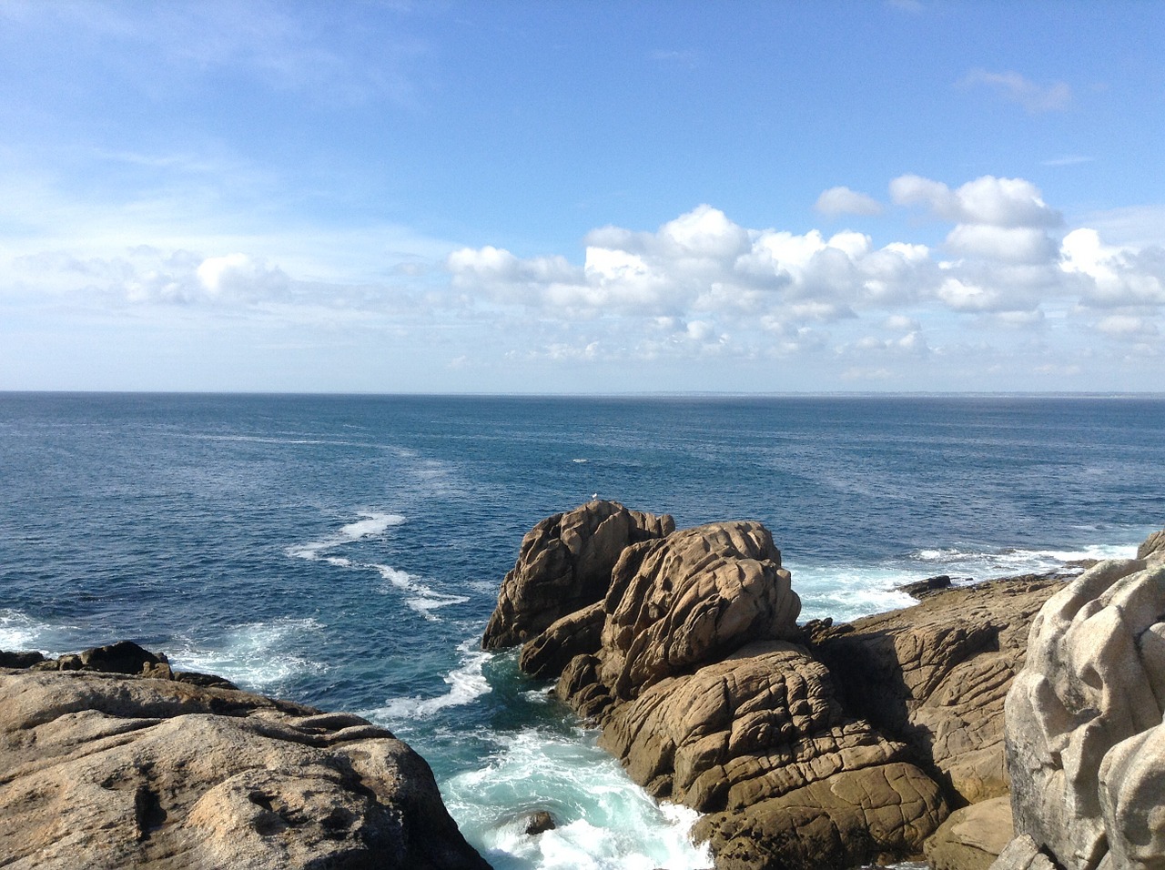 brittany coast sea free photo