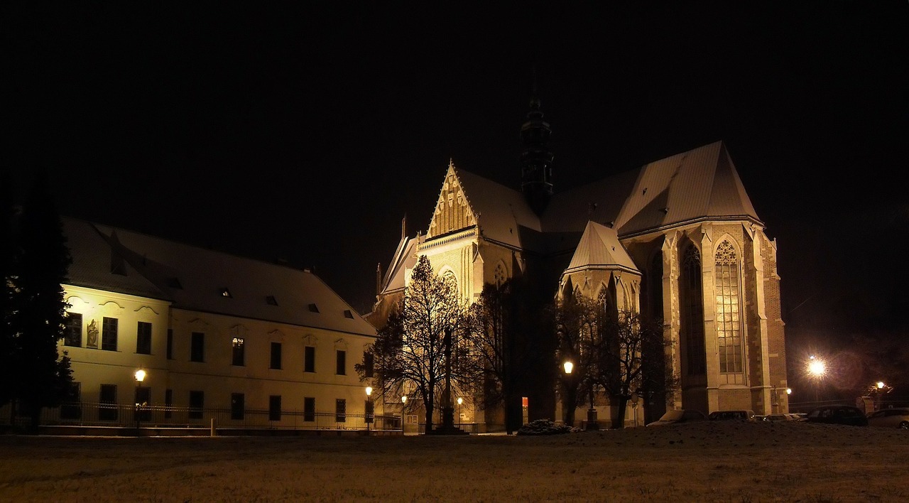 brno czech republic night free photo