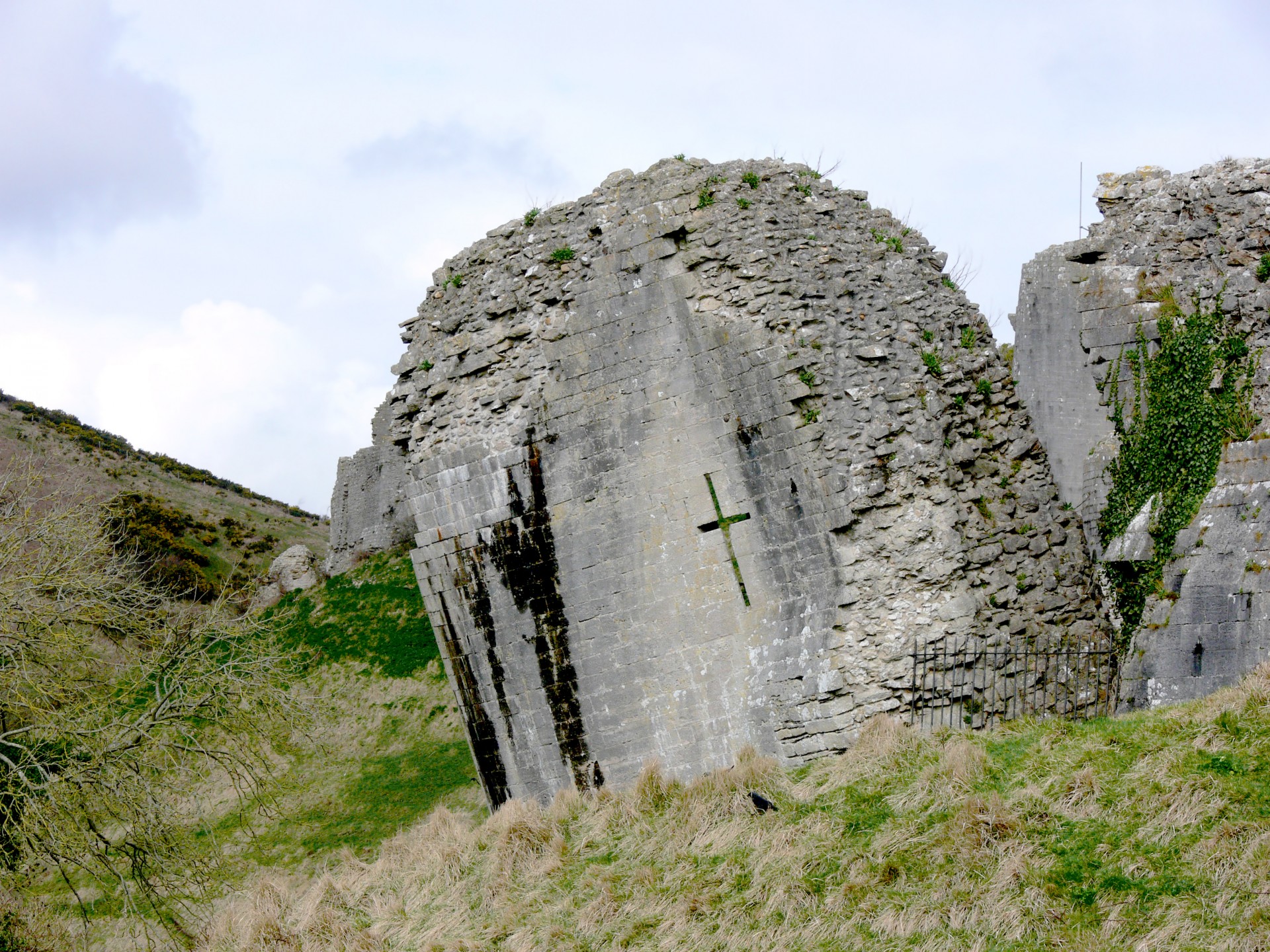 ruins corfe corfe castle free photo