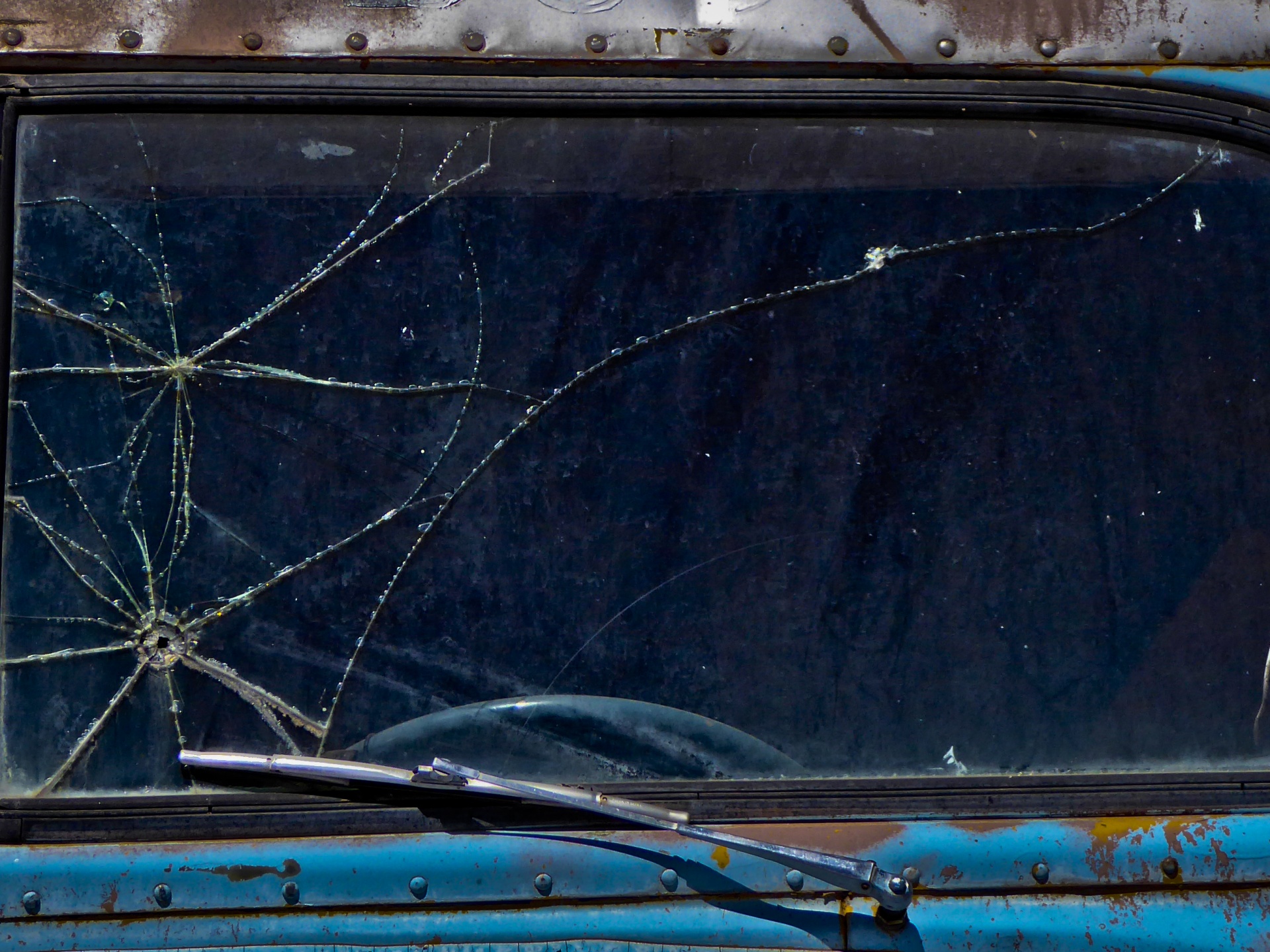 bullet hole broken damaged glass free photo