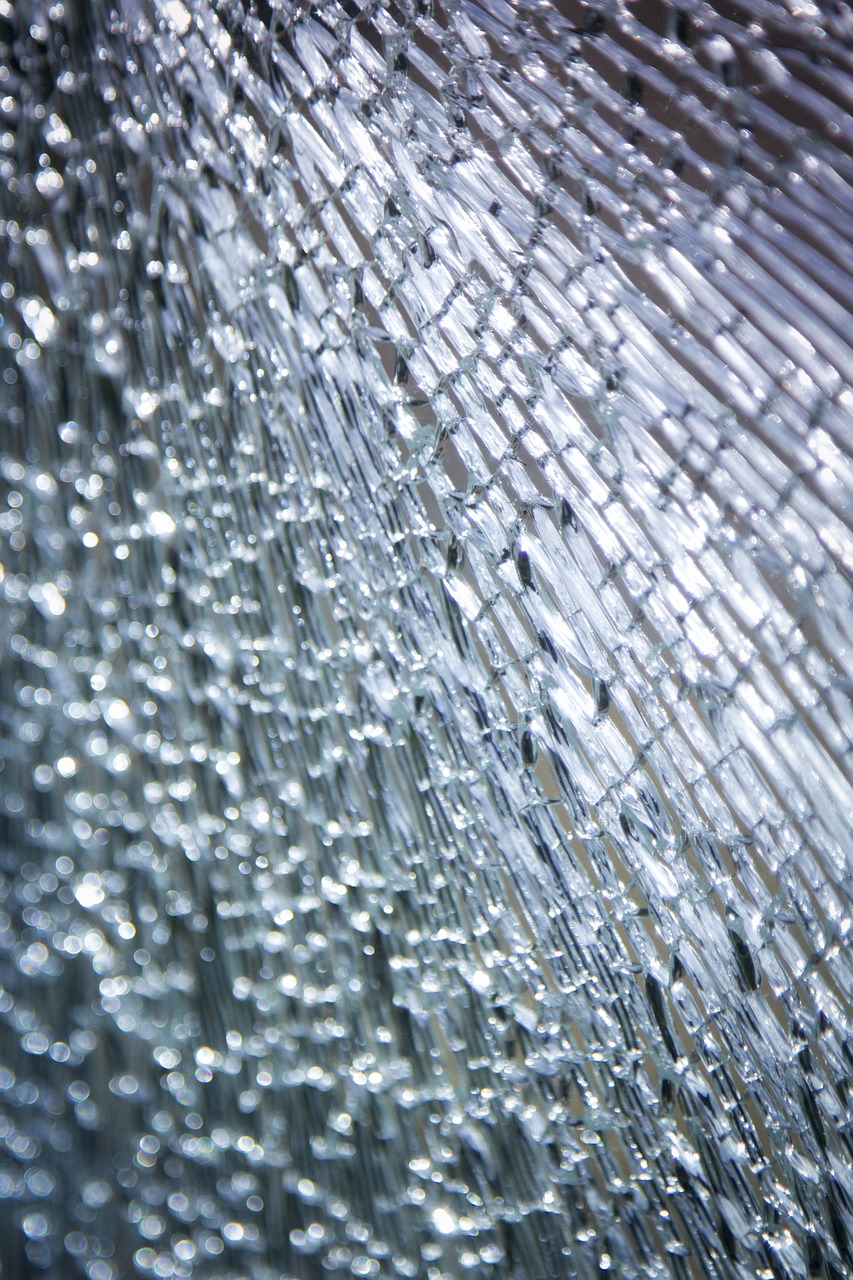broken glass shattered glass free photo
