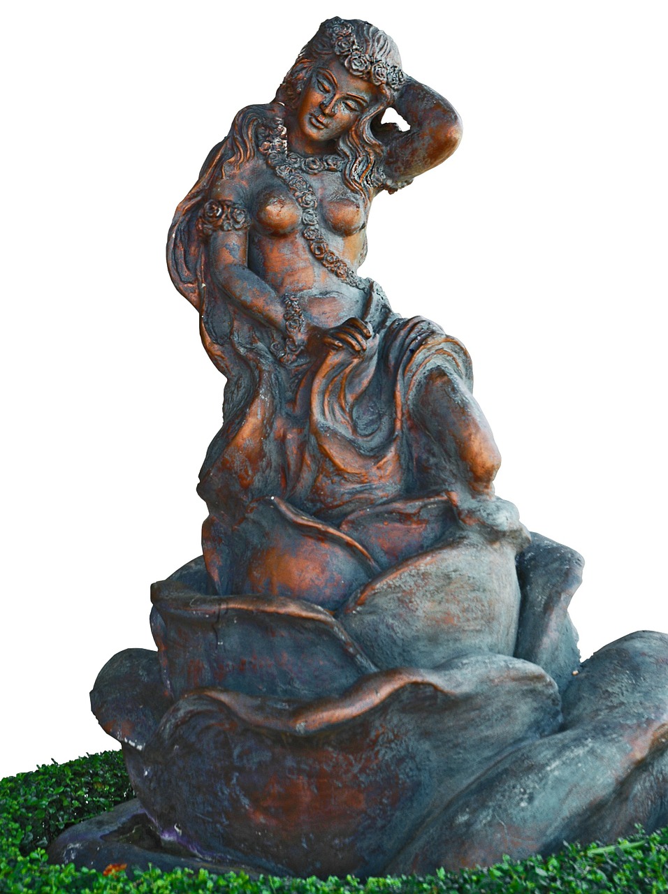 broncefigur sculpture beautiful woman free photo