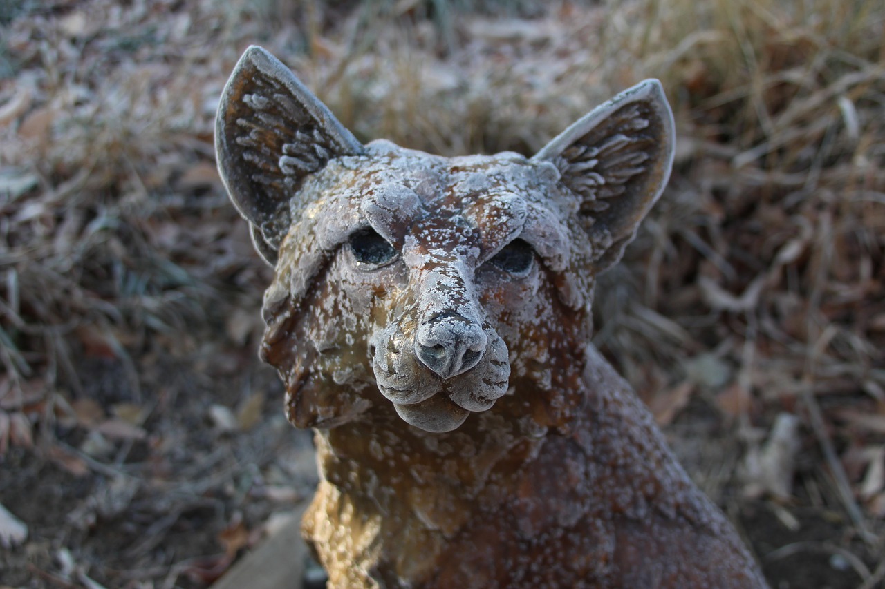 bronze  sculpture  frost free photo