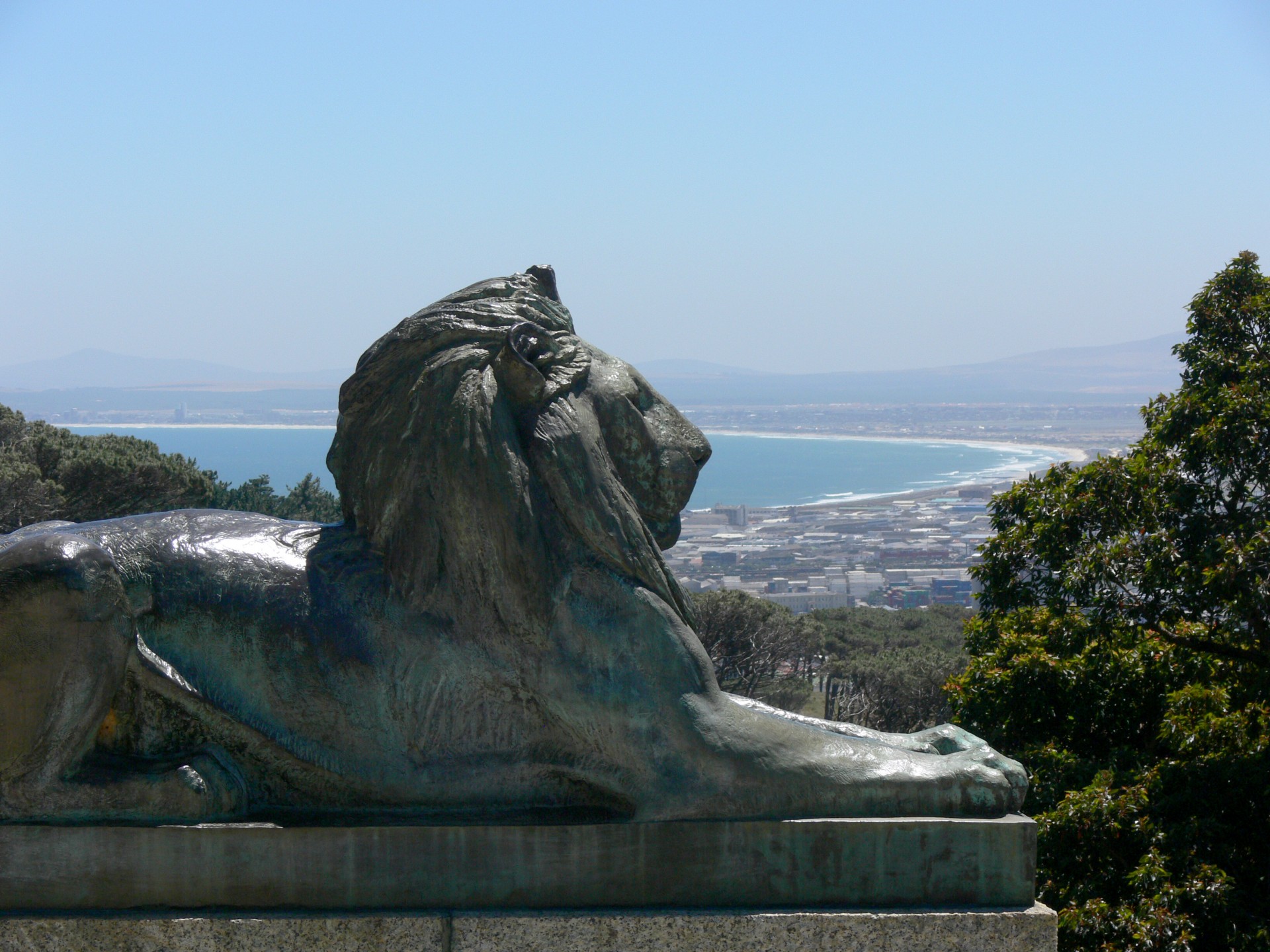 bronze lion statue free photo