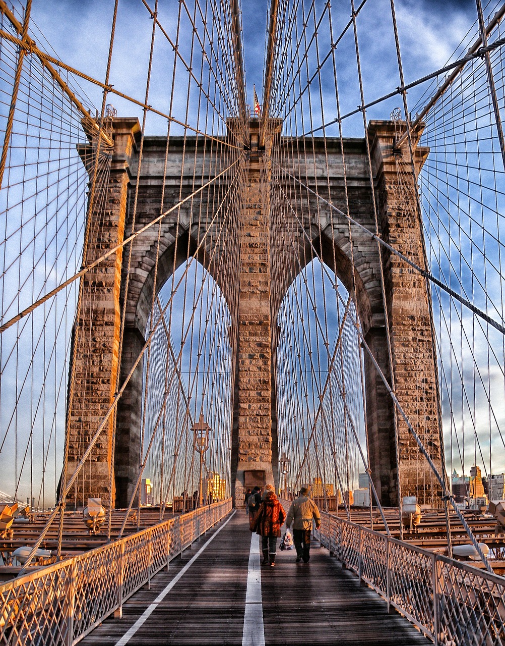 brooklyn bridge landmark historic free photo