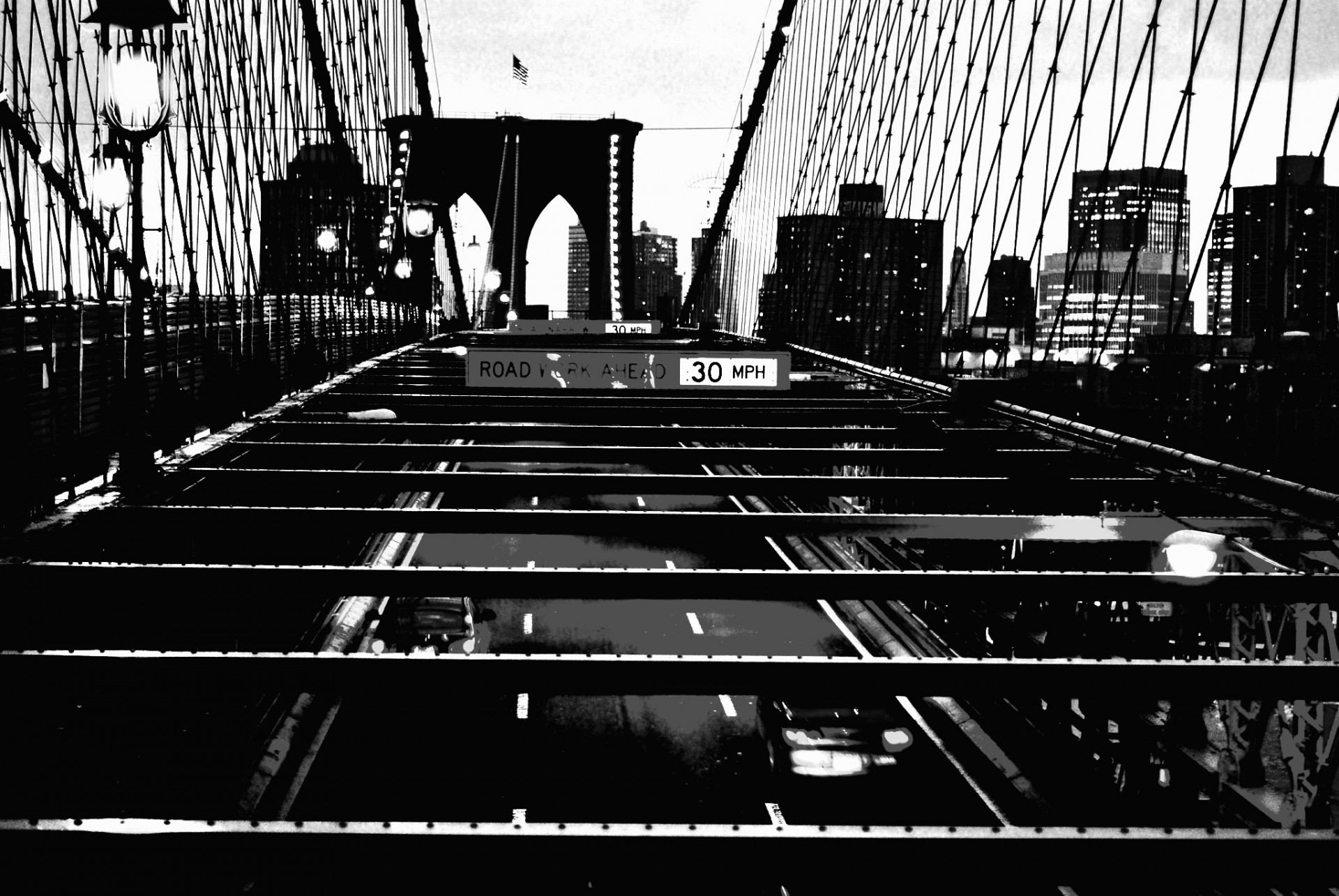 brooklyn bridge black free photo