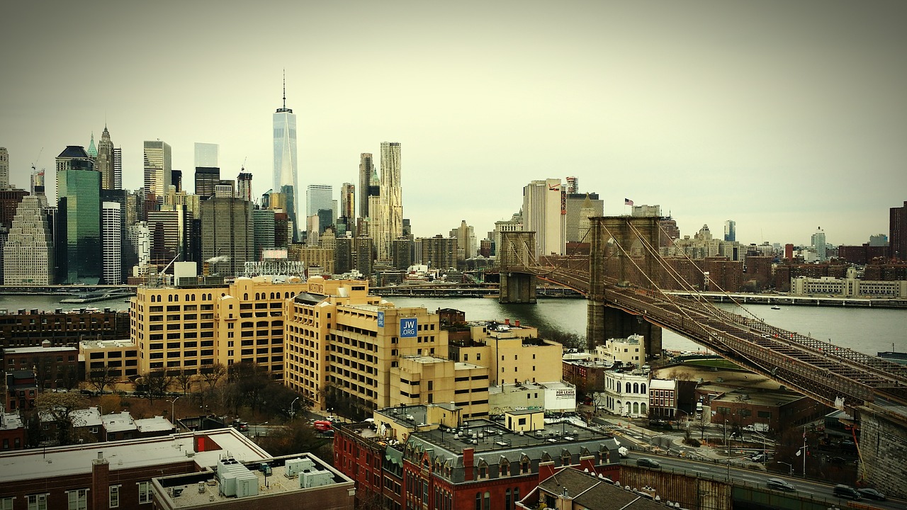 brooklyn bridge new york city bridge free photo