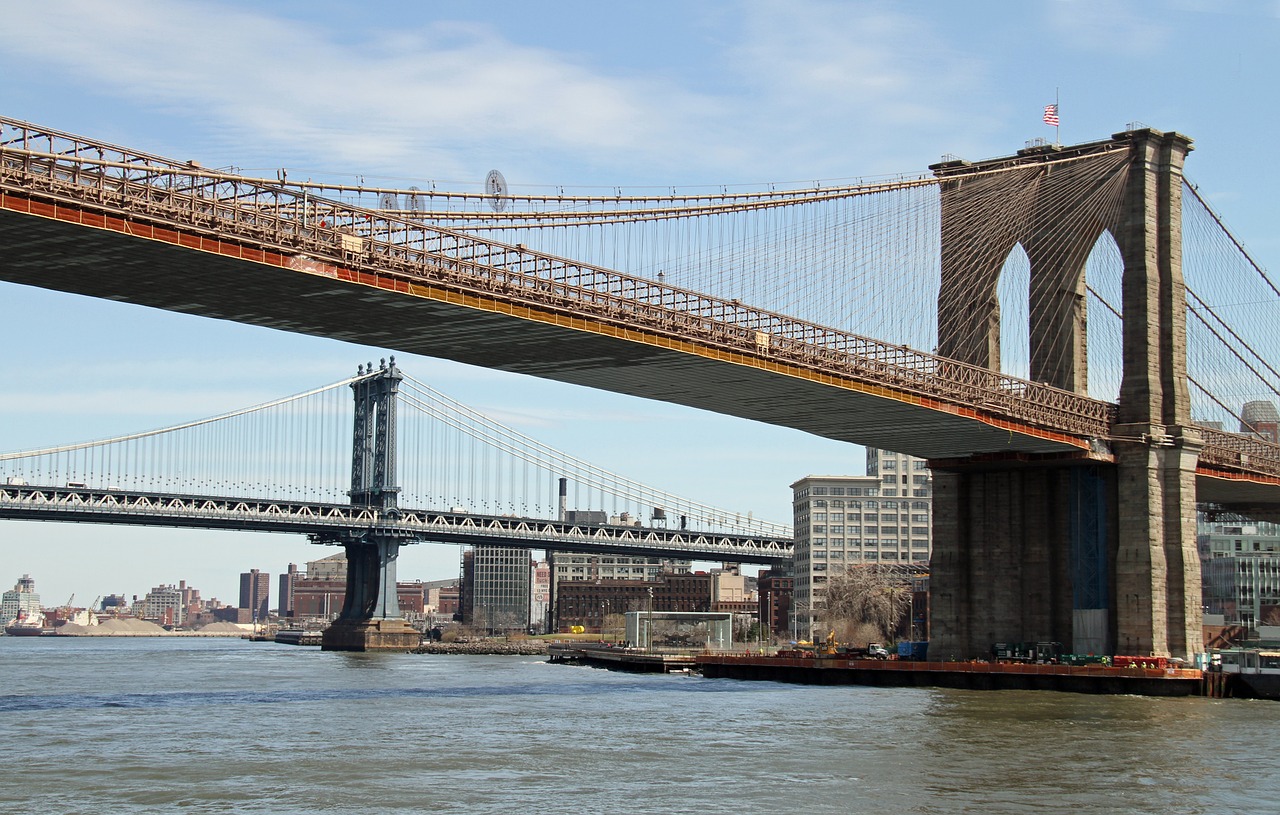 brooklyn bridge new york manhattan free photo