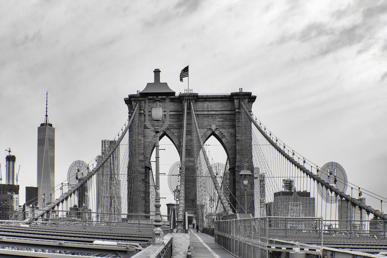 brooklyn bridge new york city manhattan free photo