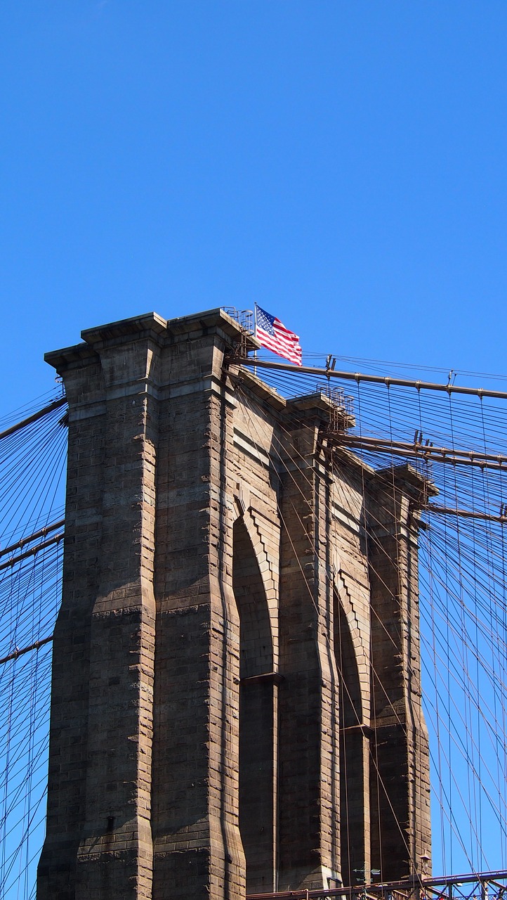 brooklyn bridge new york places of interest free photo