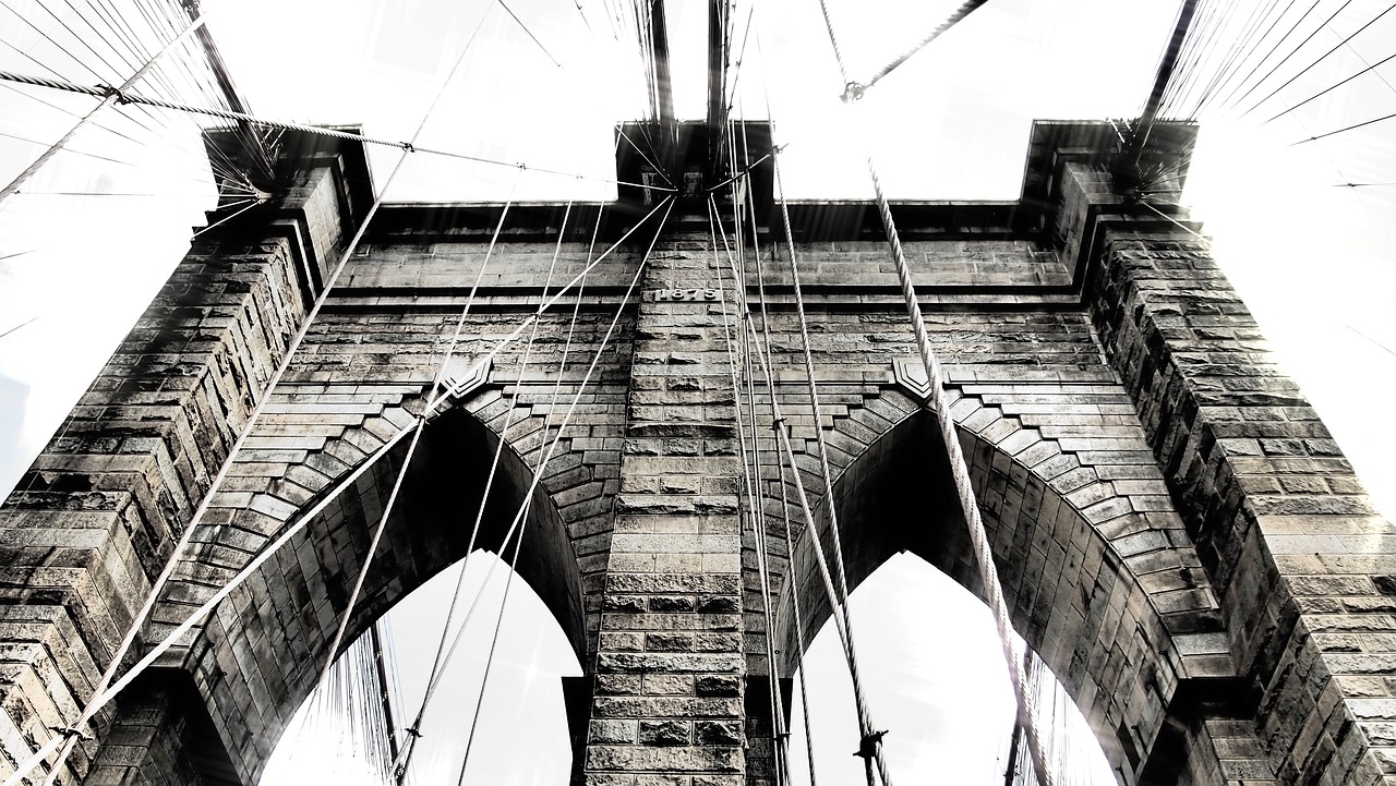 brooklyn bridge new york places of interest free photo