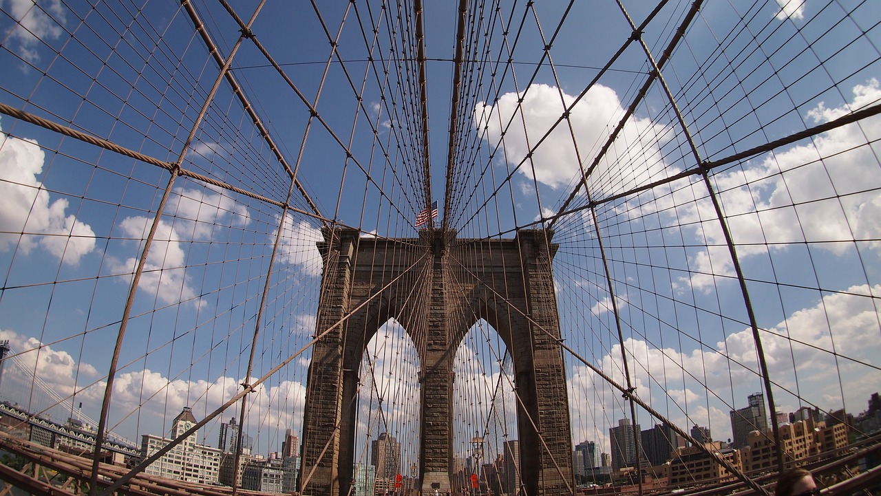 brooklyn bridge new york places of interest free photo