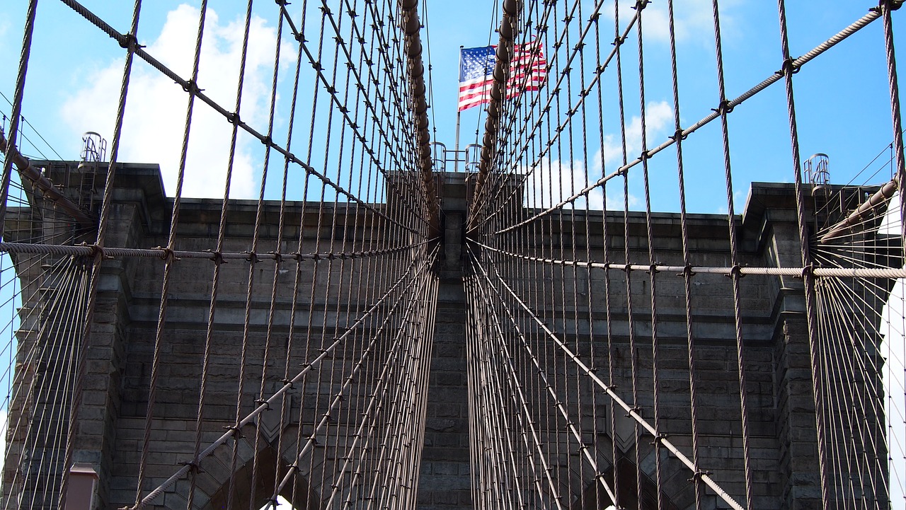 brooklyn bridge new york places of interest free photo