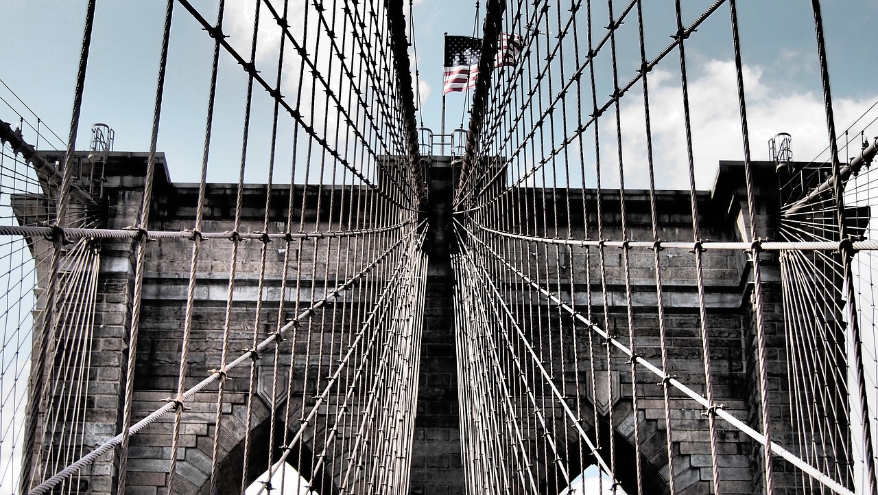 brooklyn bridge new york places of interest free photo