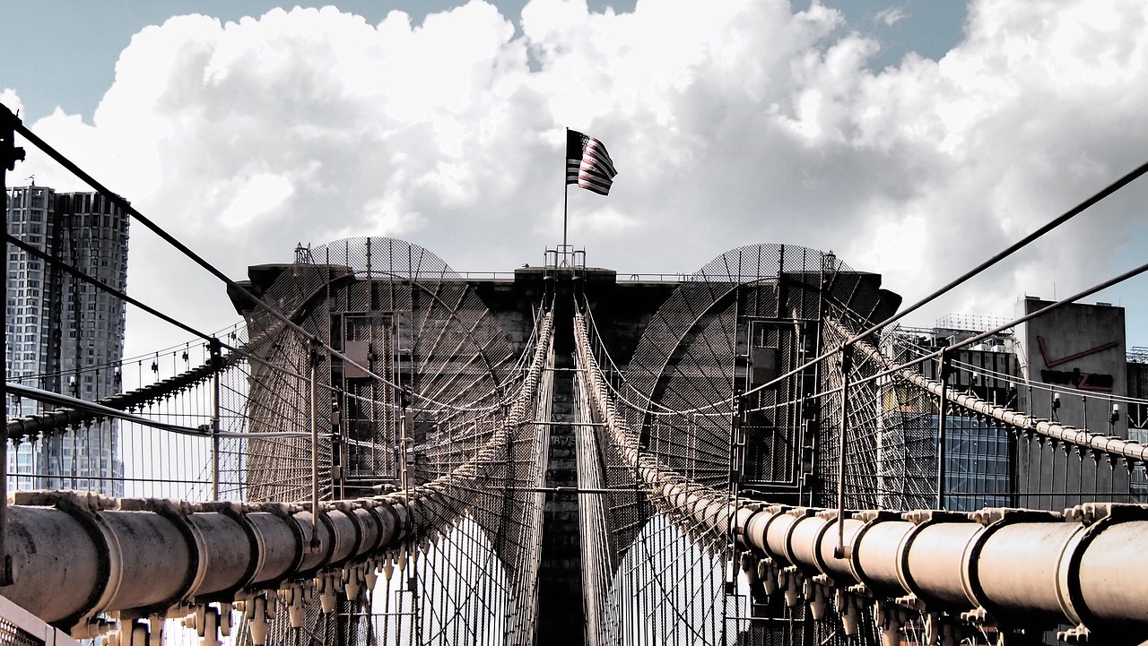 brooklyn bridge new york places of interest free photo