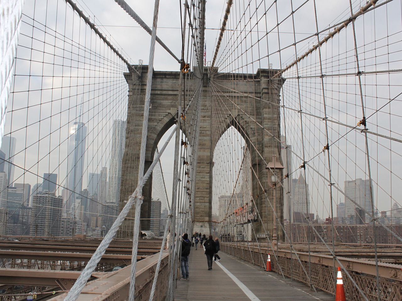 brooklyn bridge new york usa free photo