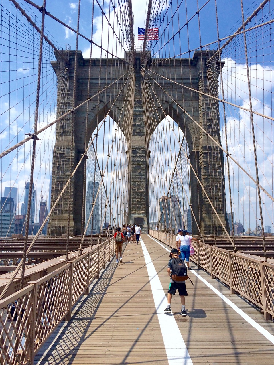 brooklyn bridge manhattan nyc free photo