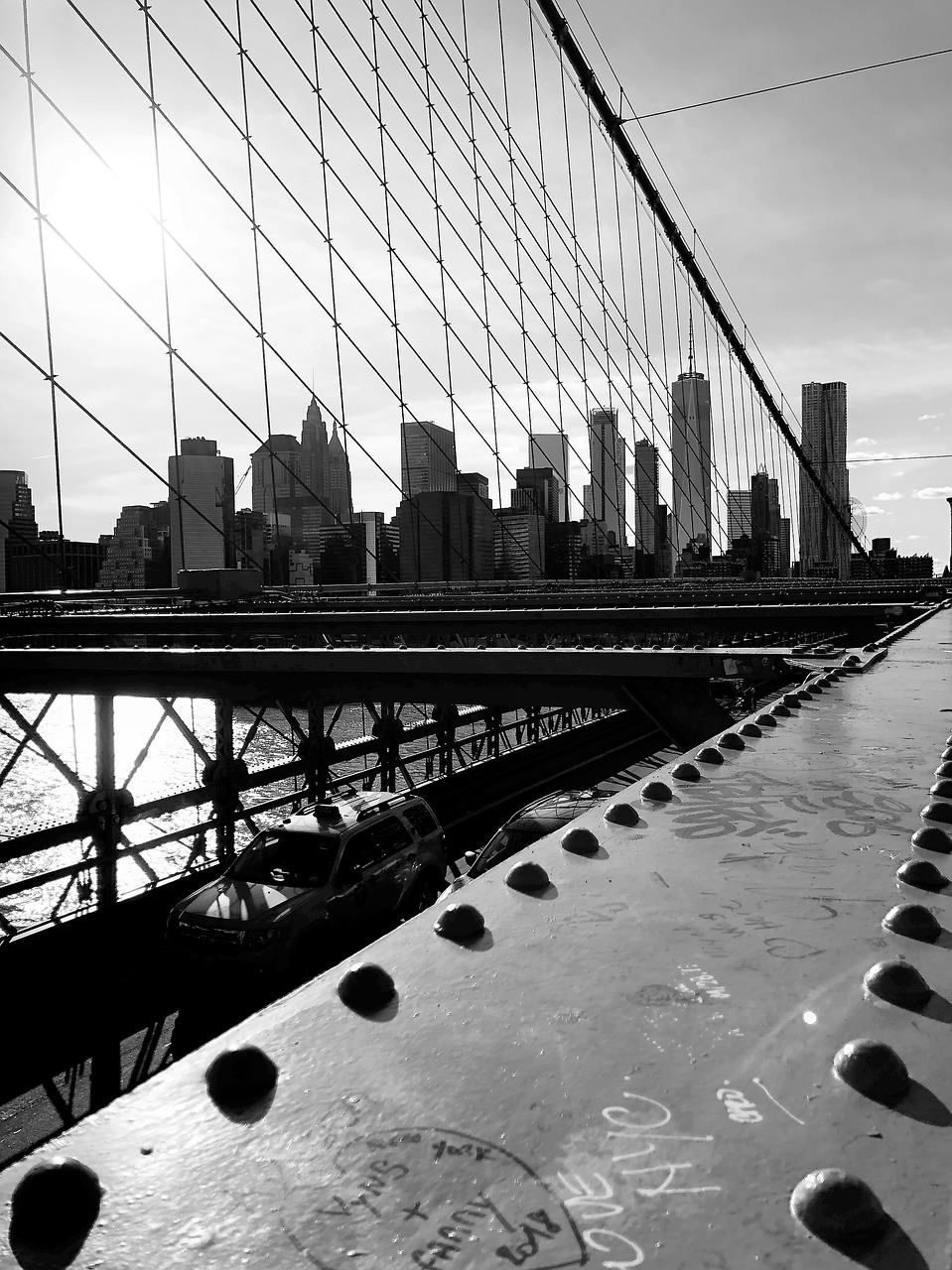 brooklyn bridge  new york  manhattan free photo