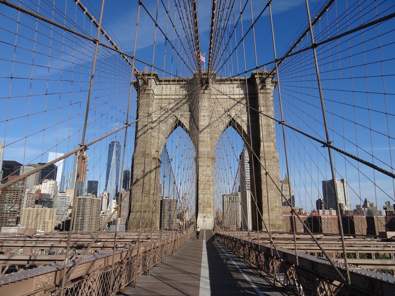 brooklyn bridge  new york city  usa free photo