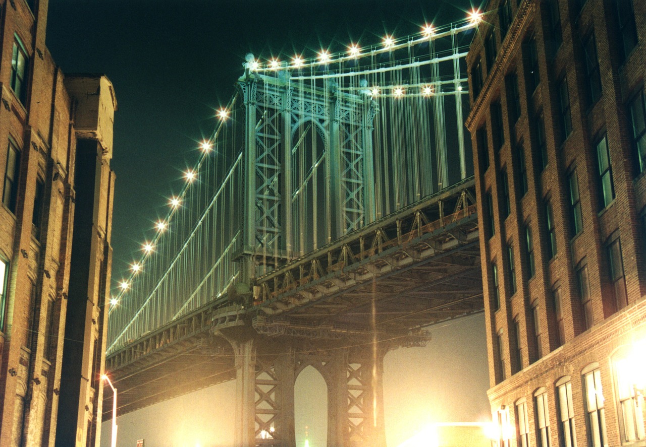 brooklyn bridge grunge bridge free photo