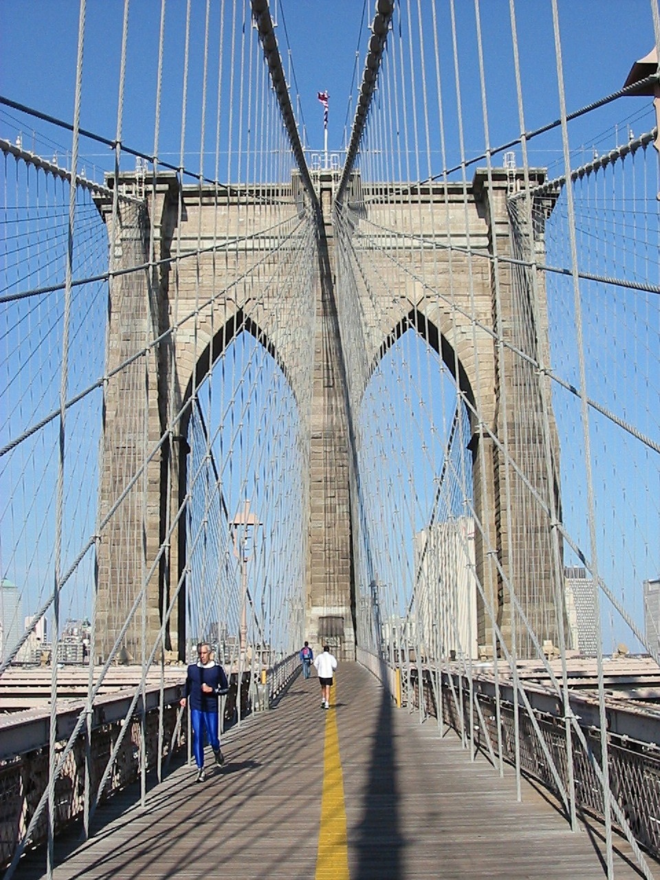 brooklyn bridge new york suspension free photo