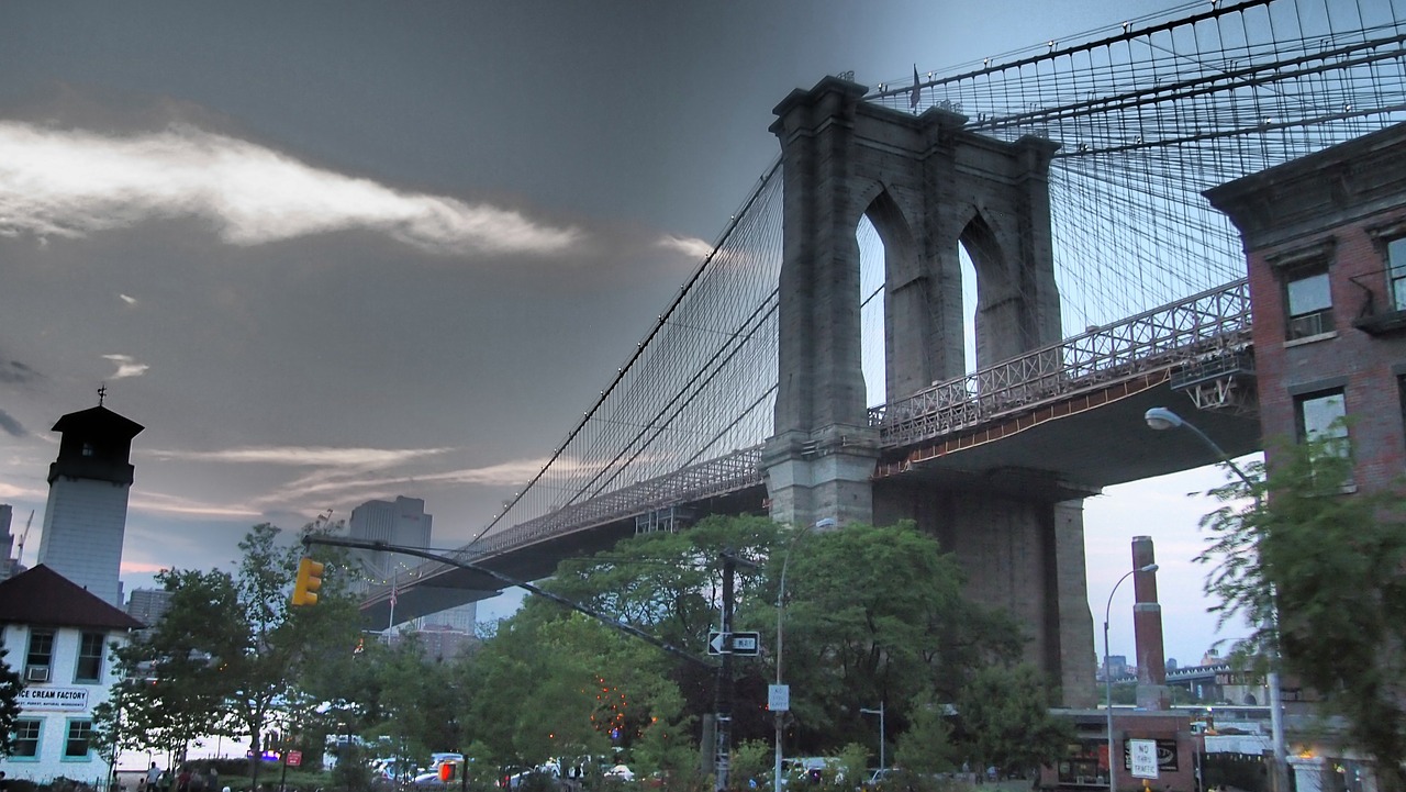 brooklyn bridge new york suspension bridge free photo