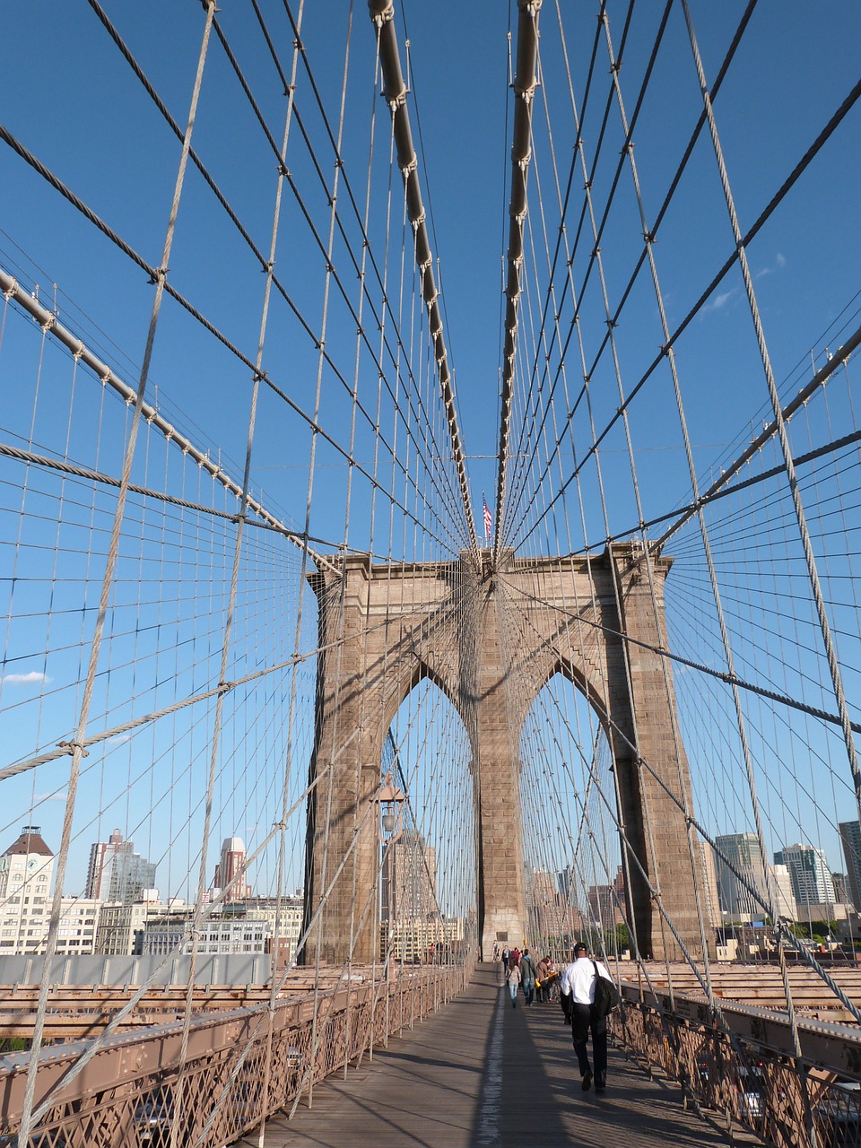 brooklyn bridge new york city usa free photo