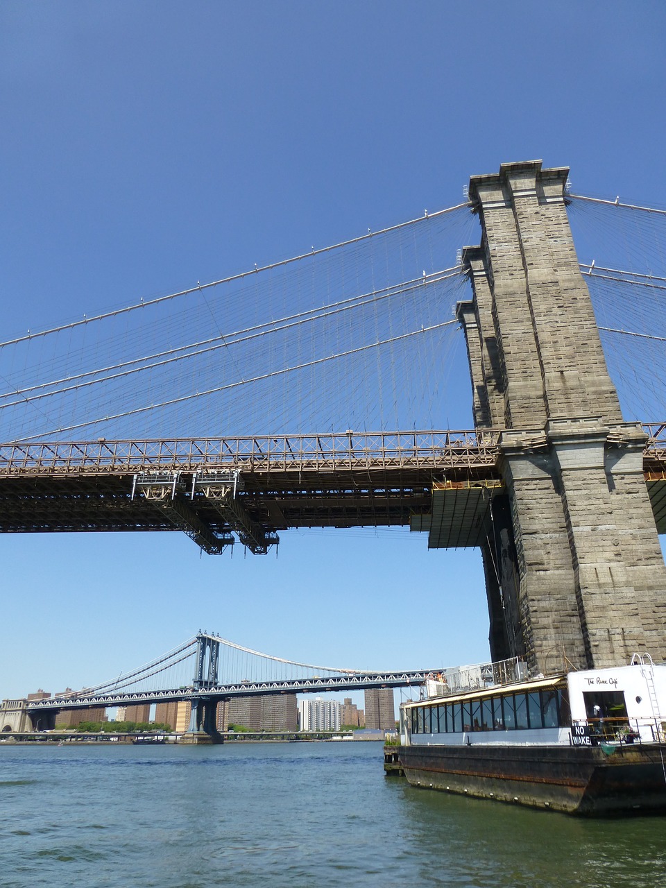 brooklyn bridge new york east river free photo