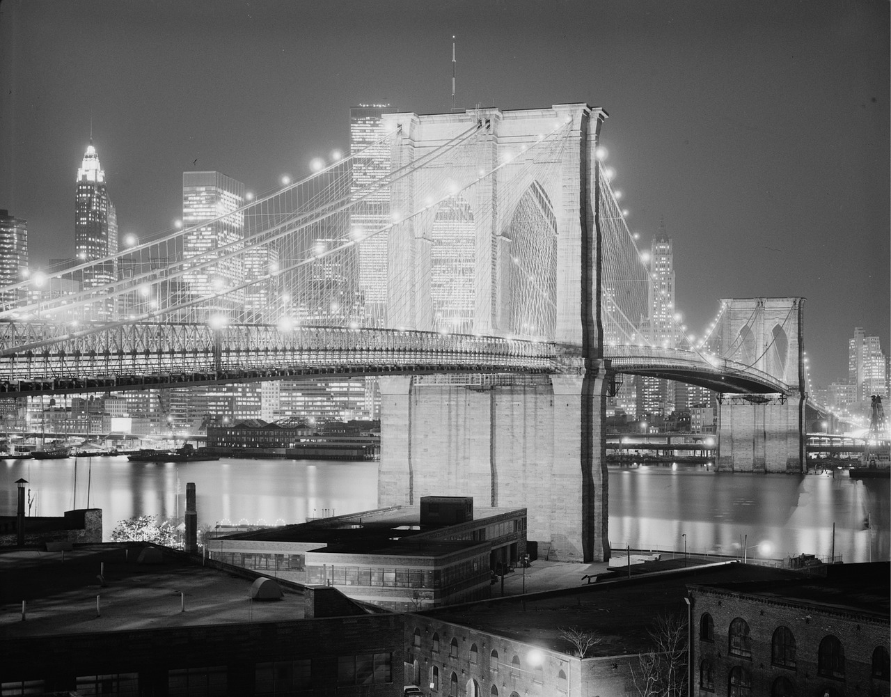 brooklyn bridge 1982 new york city free photo