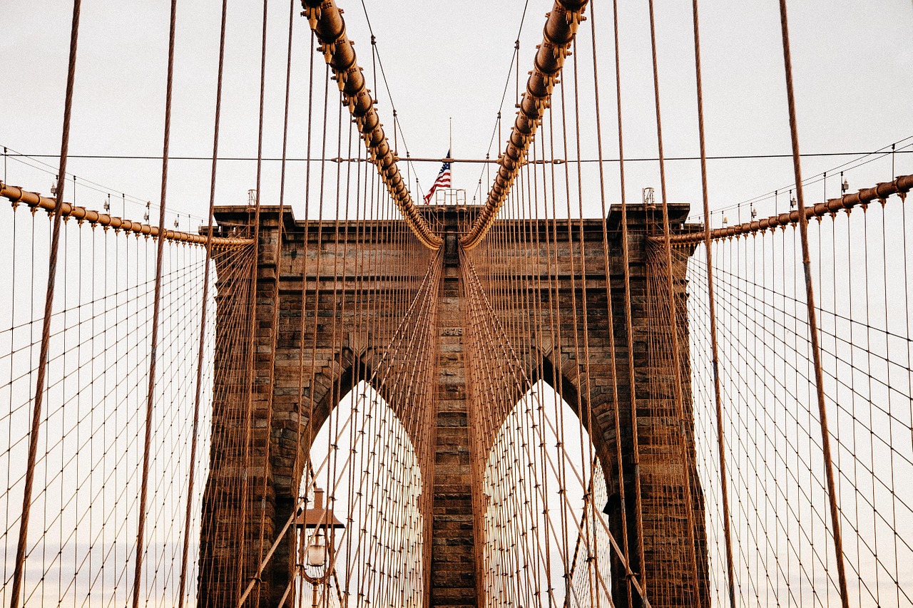 brooklyn bridge new york landmark free photo