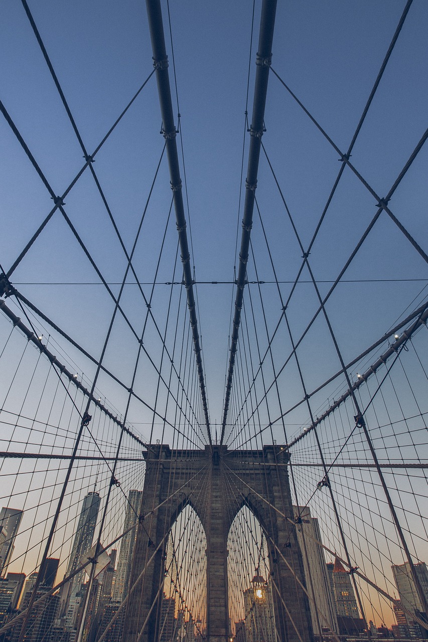 brooklyn bridge cables pylon free photo