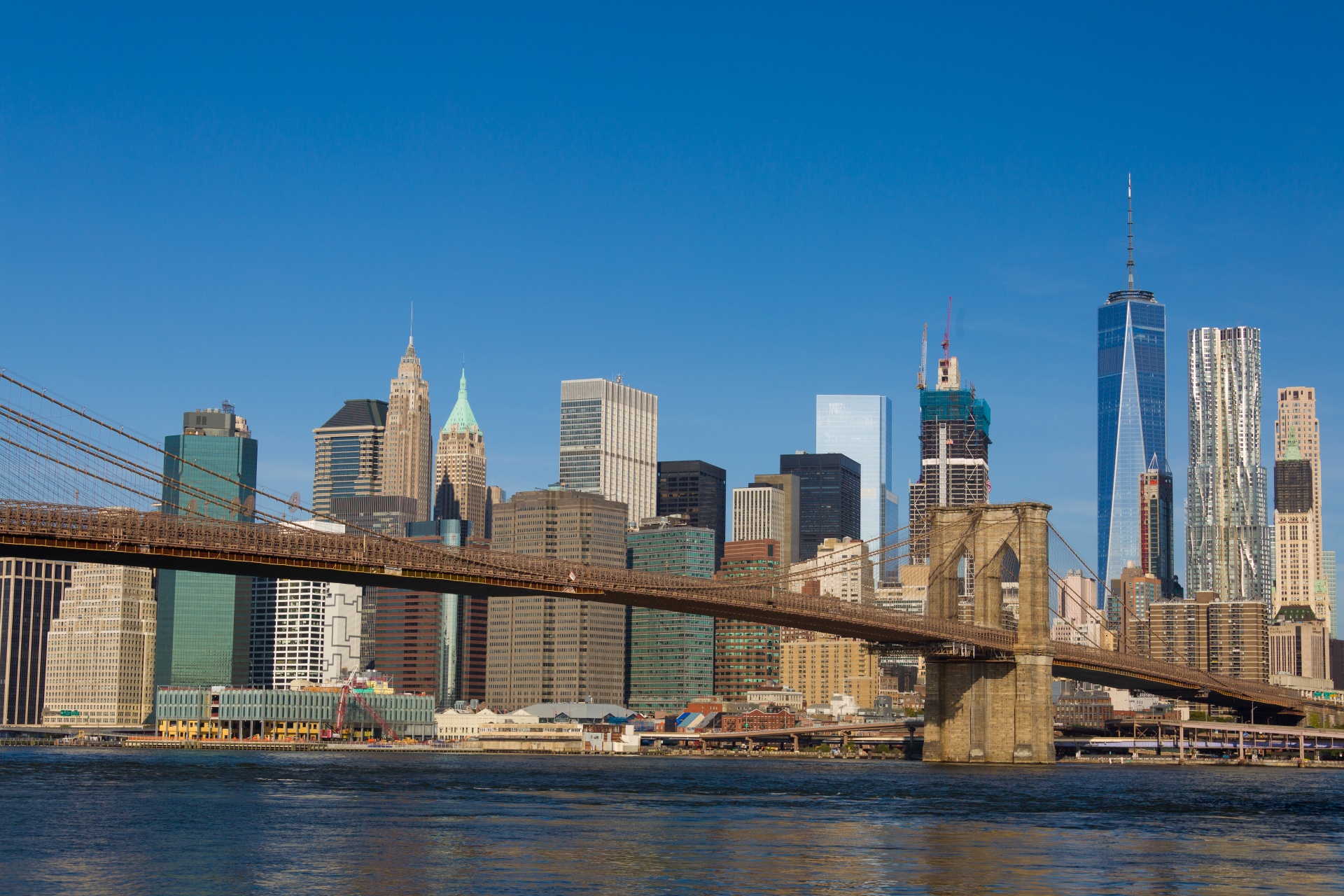 america architecture brooklyn bridge free photo