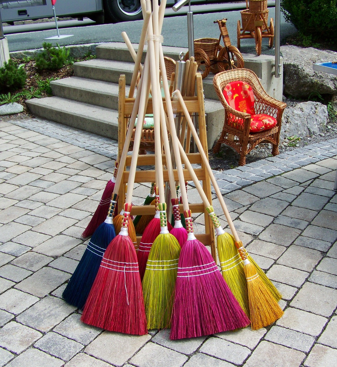 brooms color crafts free photo