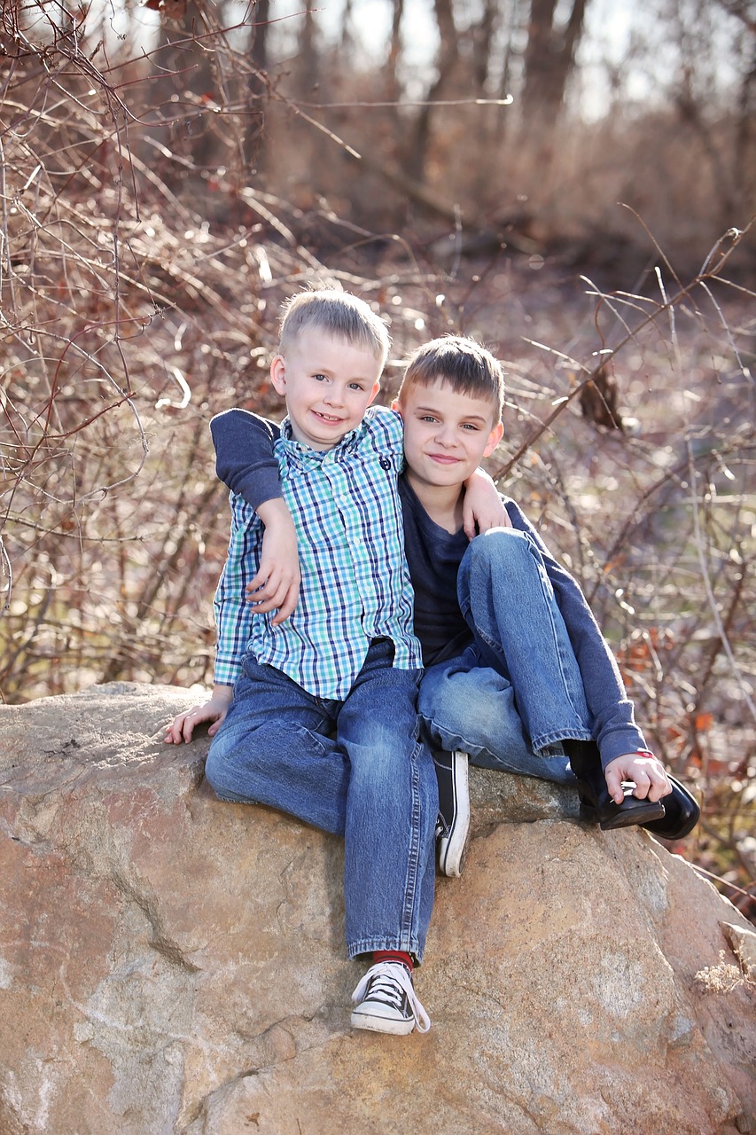 brothers kids family free photo