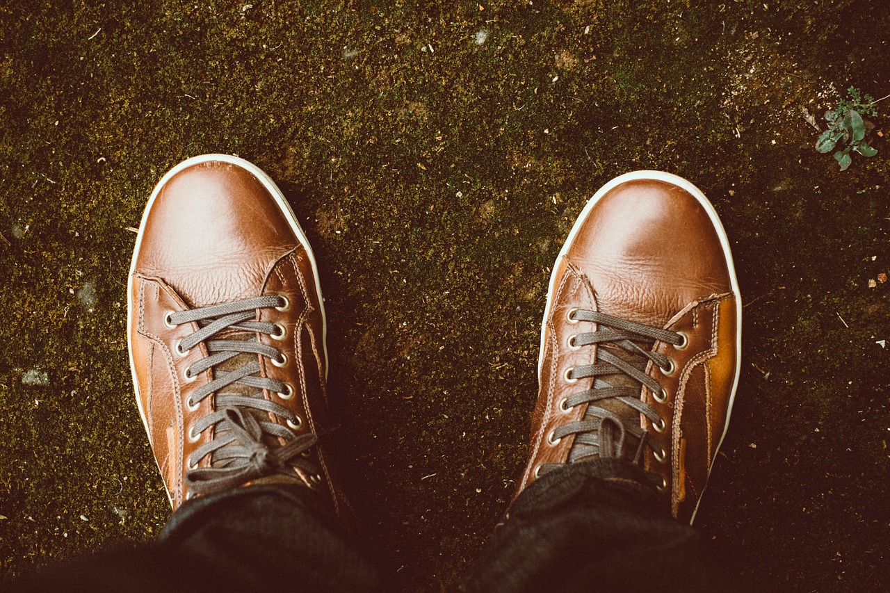 brown leather shoes free photo