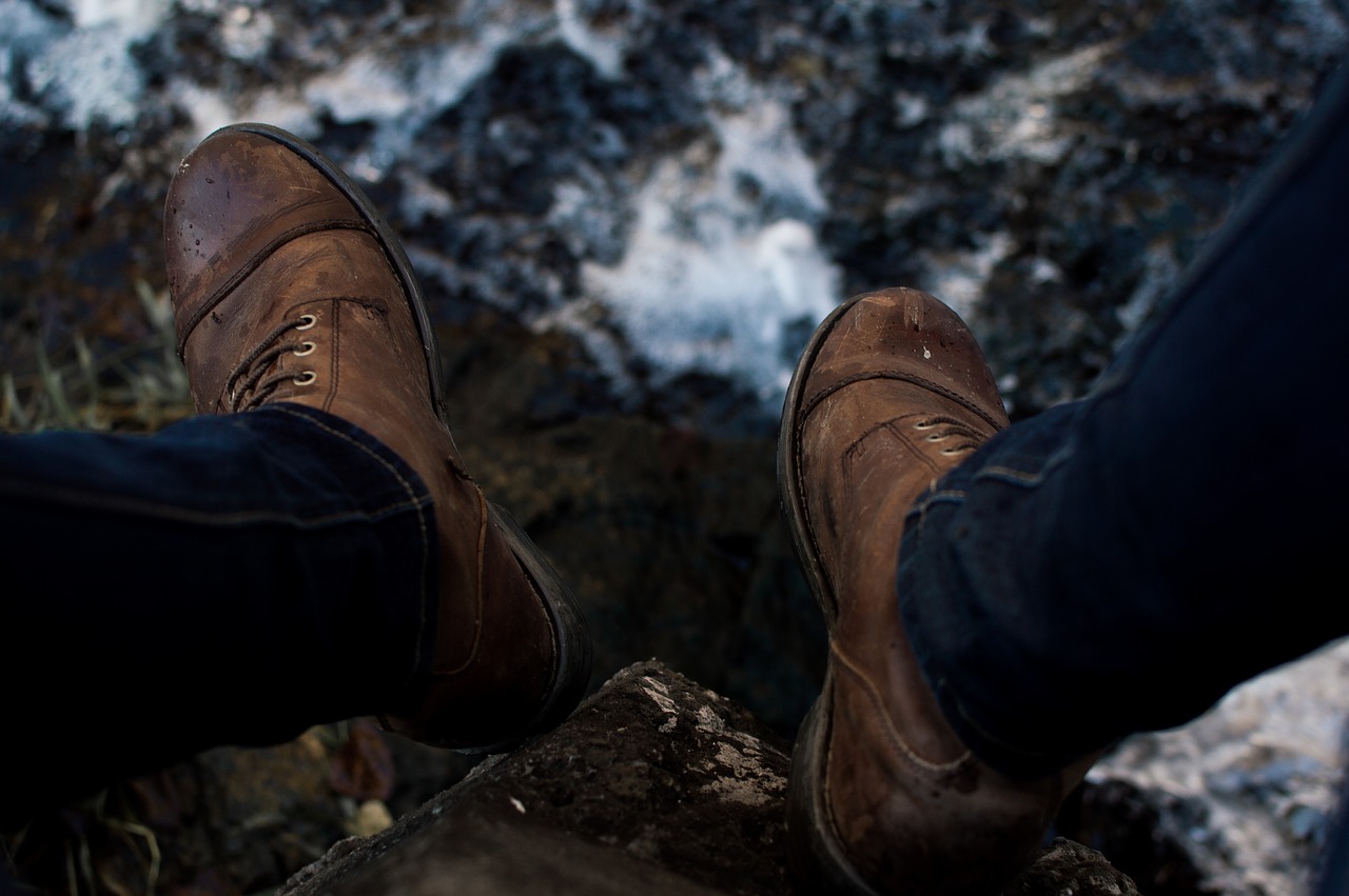 brown leather shoe free photo