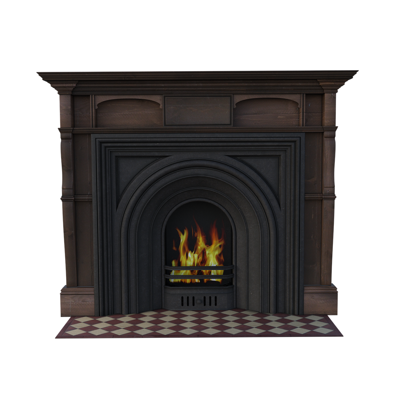 brown  fireplace  wooden free photo