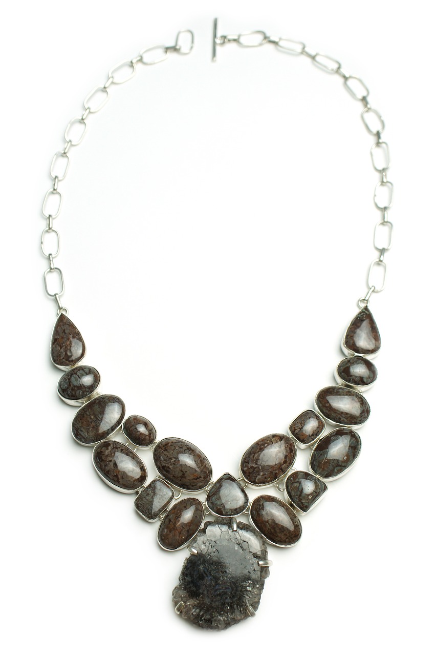 brown jasper necklace natural free photo