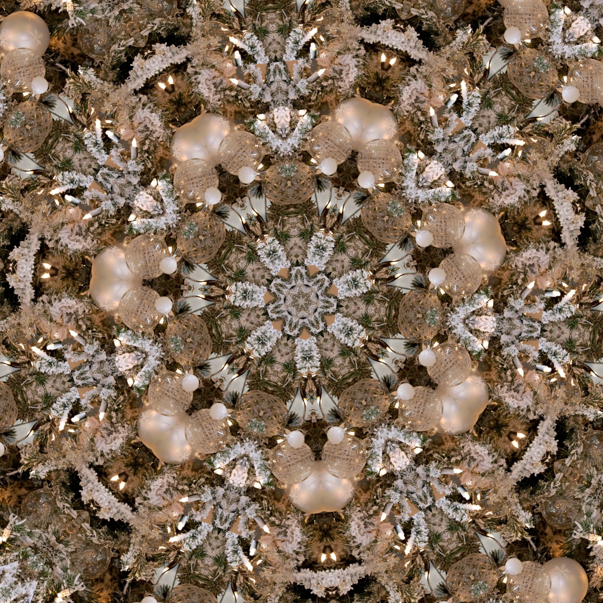 brown kaleidoscope pattern free photo