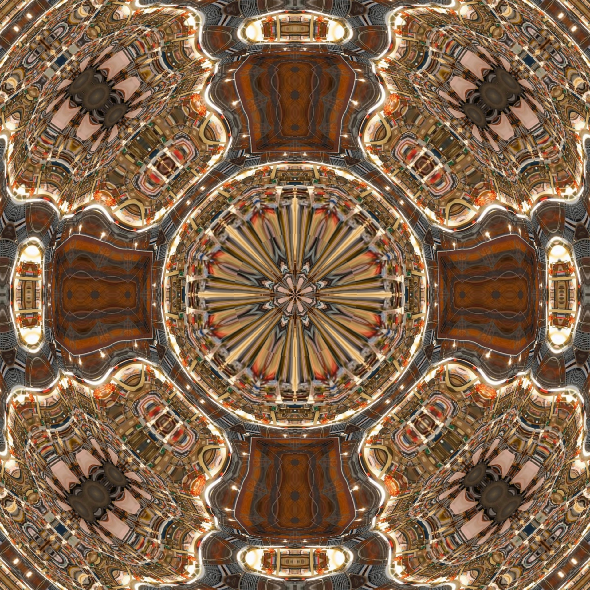 kaleidoscope brown mirror free photo