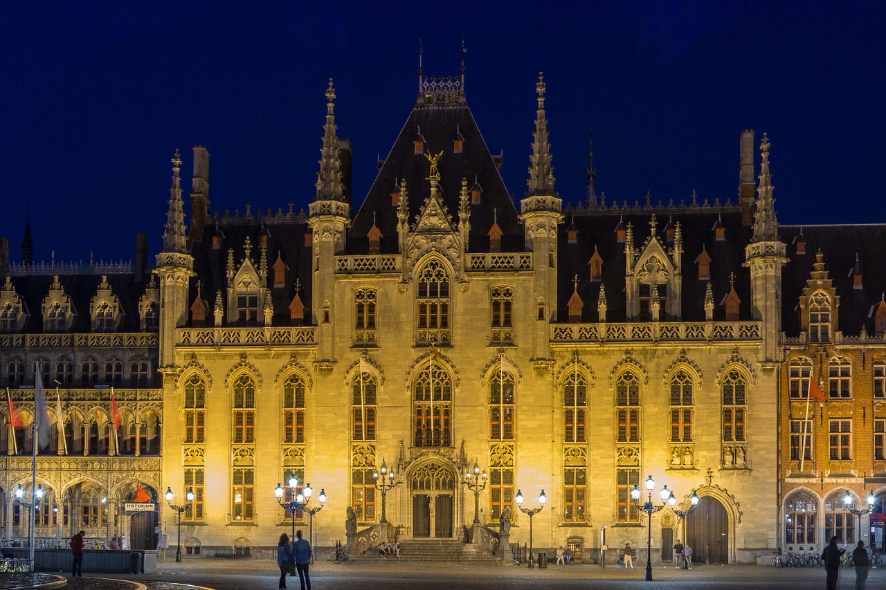 bruges provinciaal hof town hall free photo