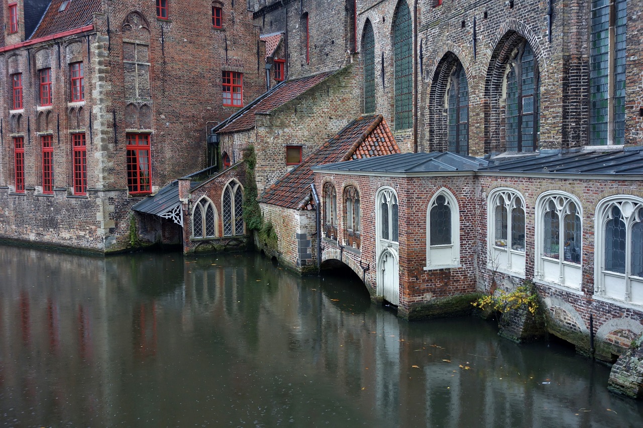 bruges belgium wall free photo